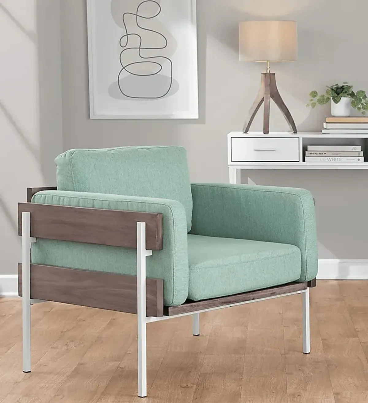 Clyburn III Green Accent Chair