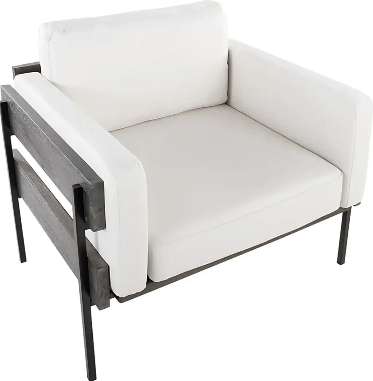 Clyburn VII White Accent Chair