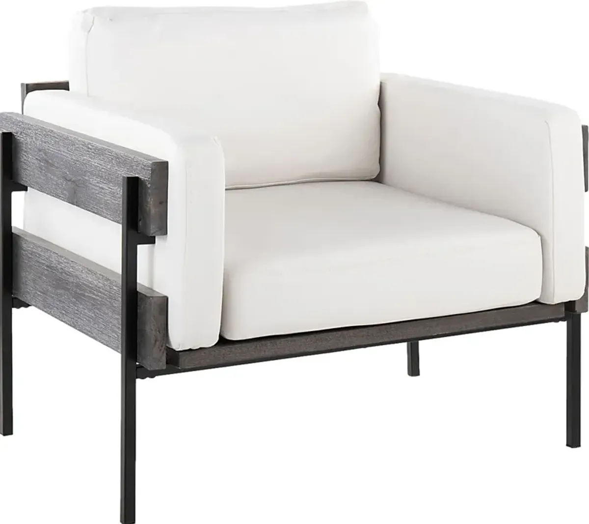 Clyburn VII White Accent Chair