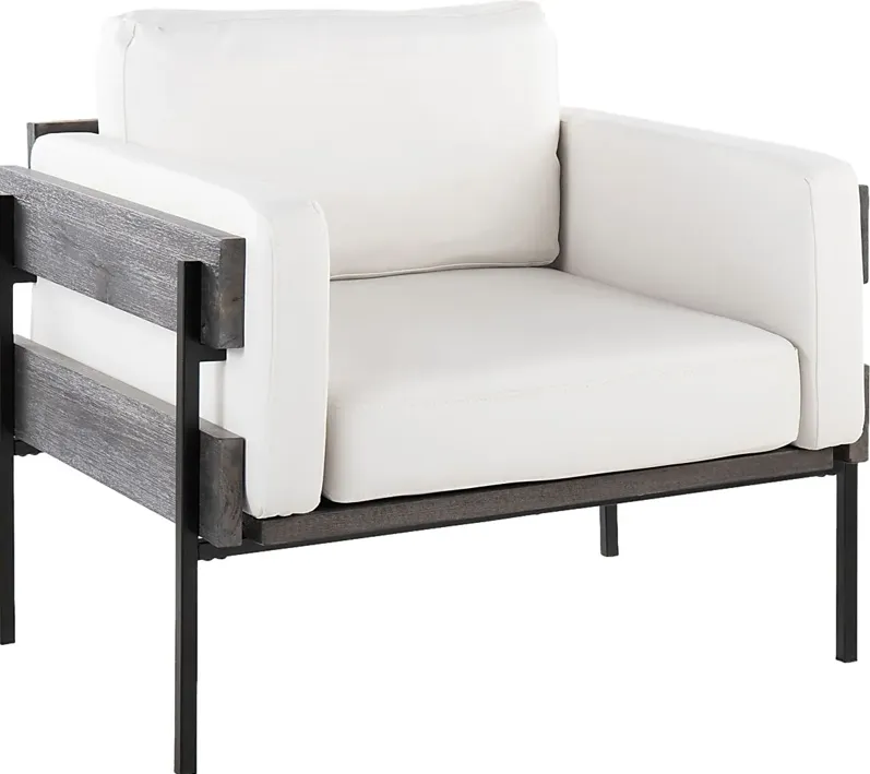 Clyburn VII White Accent Chair