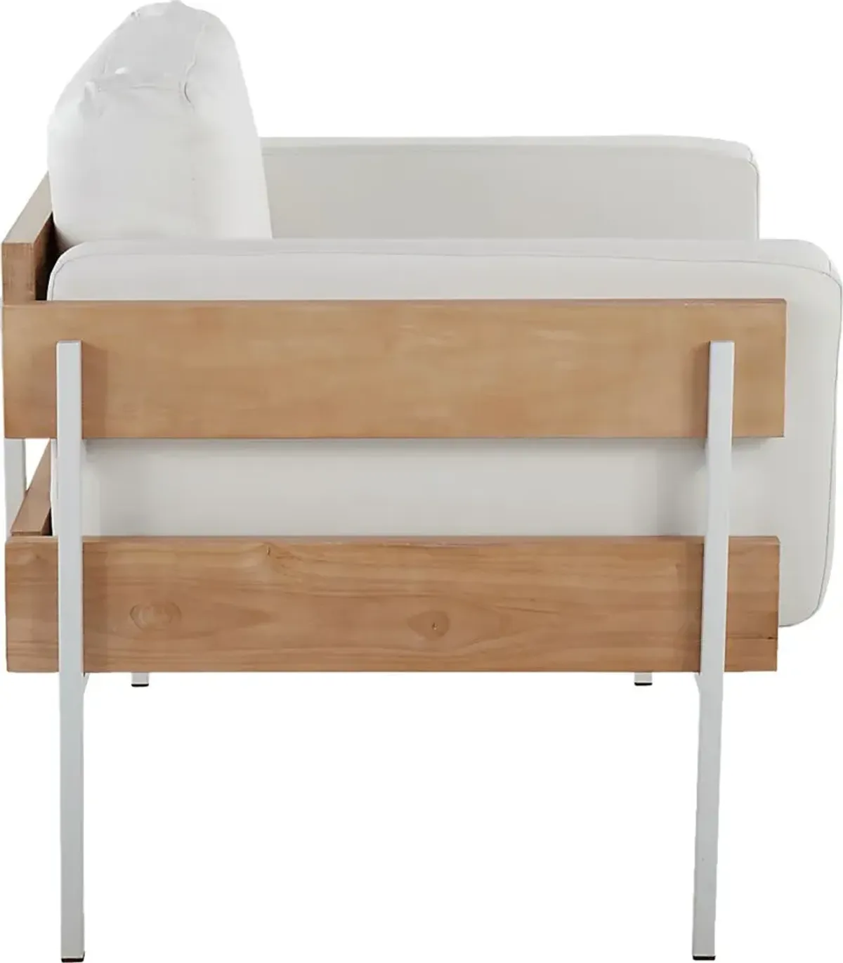Clyburn White Accent Chair