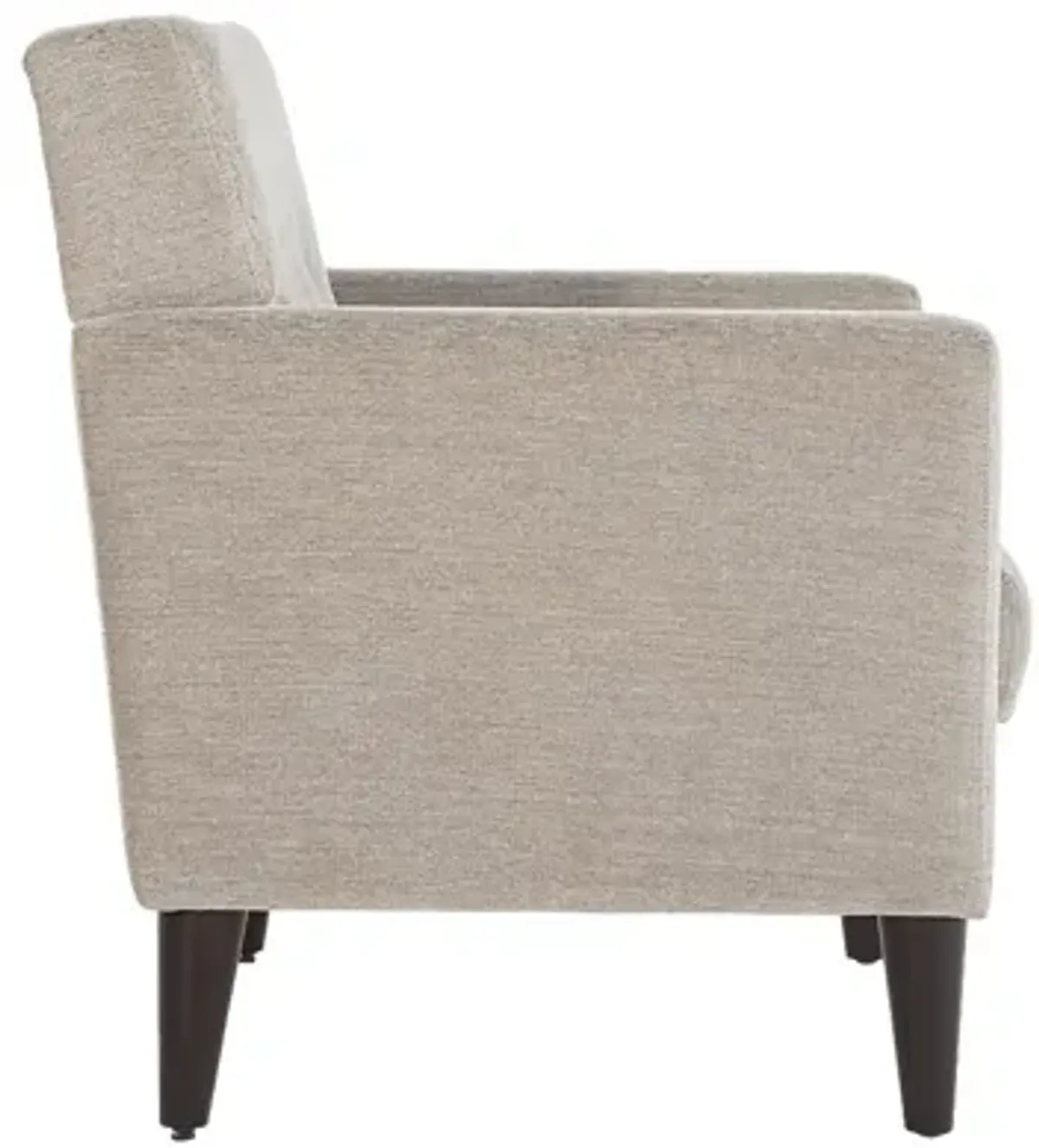 Zouave Beige Accent Chair and Ottoman