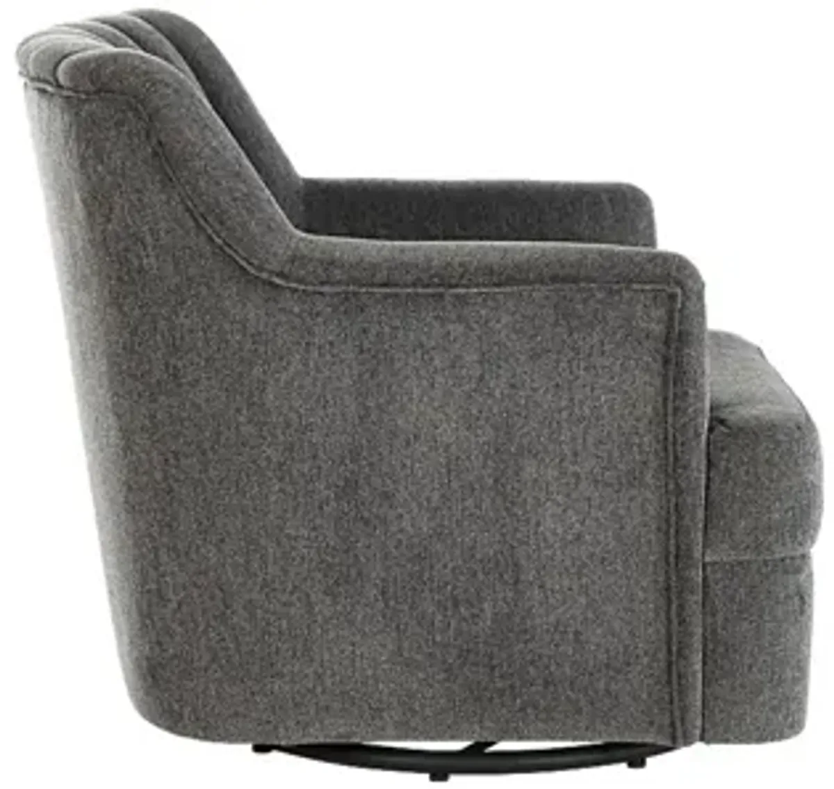 Oxon Dark Gray Swivel Accent Chair