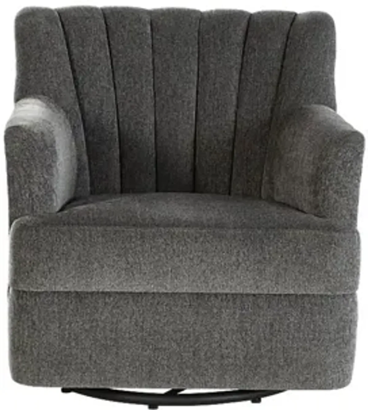 Oxon Dark Gray Swivel Accent Chair