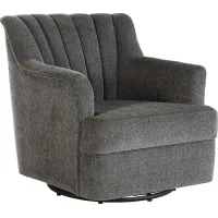 Oxon Dark Gray Swivel Accent Chair