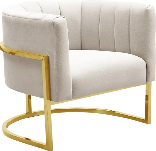 Maggie Lane I Cream Accent Chair