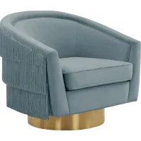 Frinella Blue Accent Chair