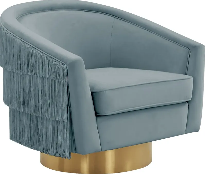 Frinella Blue Accent Chair