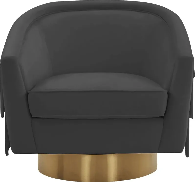 Frinella Black Accent Chair