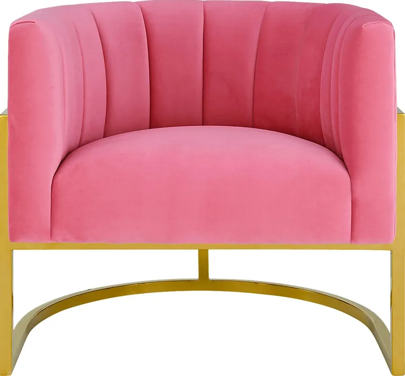 Maggie Lane I Pink Rose Accent Chair