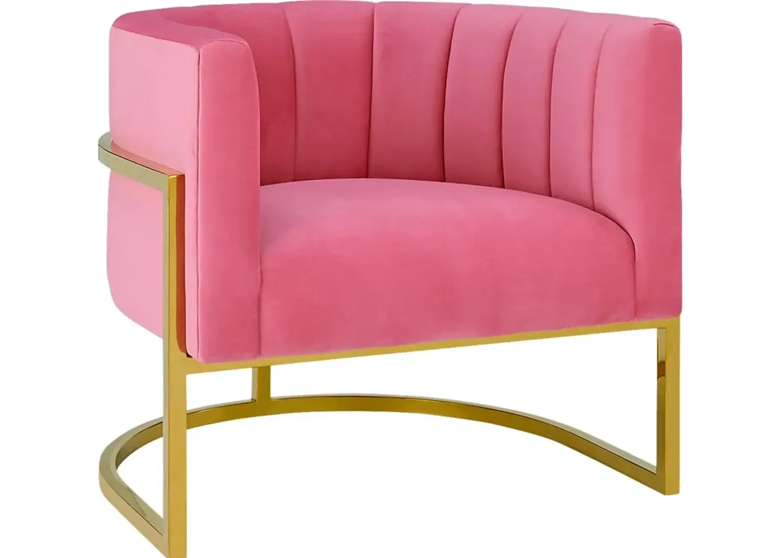 Maggie Lane I Pink Rose Accent Chair