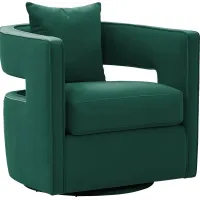 Endalyn Green Accent Chair