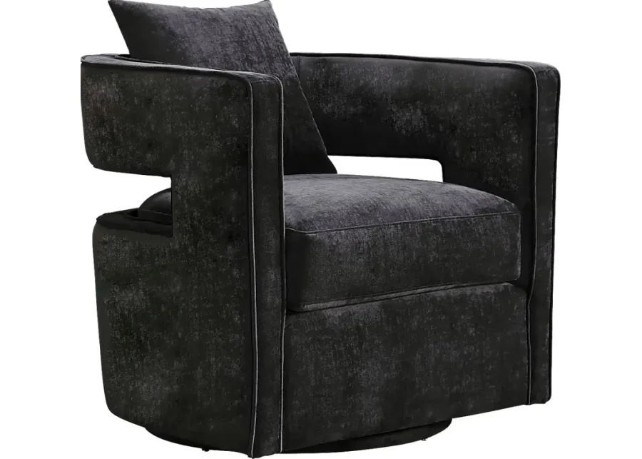 Endalyn Black Accent Chair