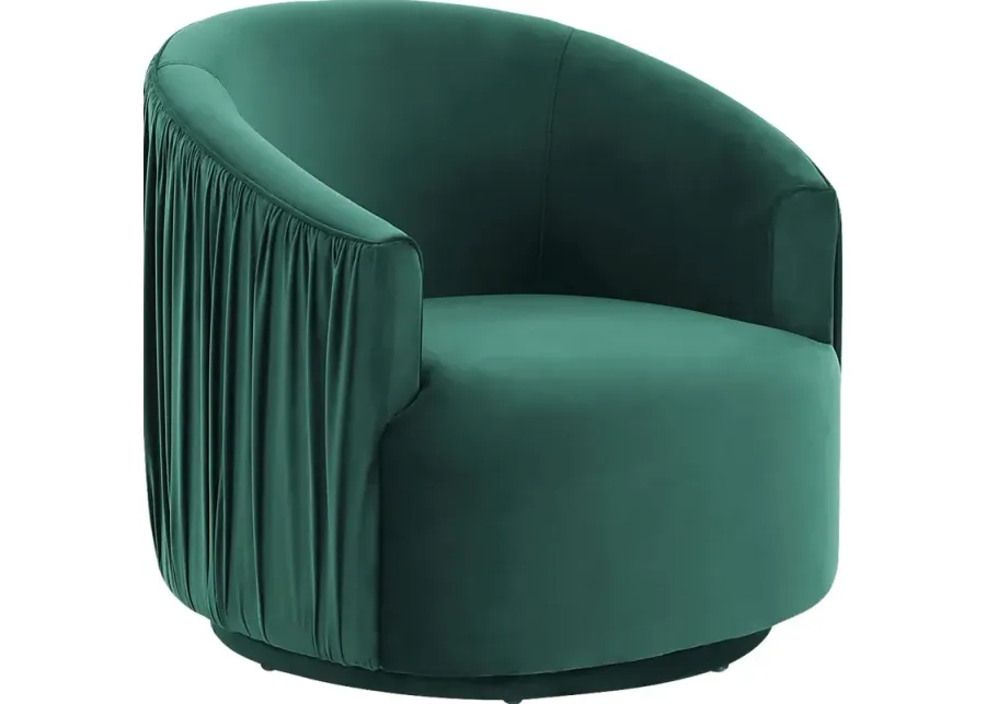 Spandra Green Accent Chair