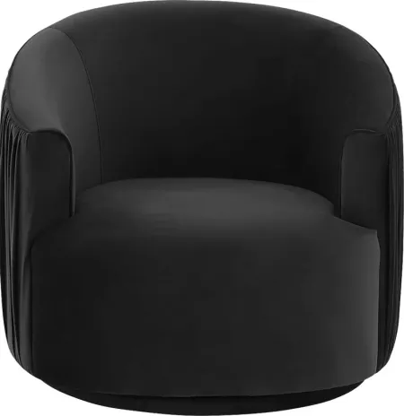 Spandra Black Accent Chair