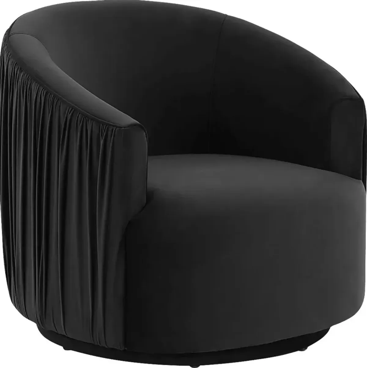 Spandra Black Accent Chair