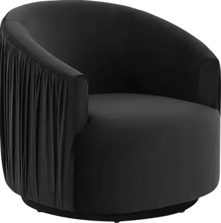 Spandra Black Accent Chair
