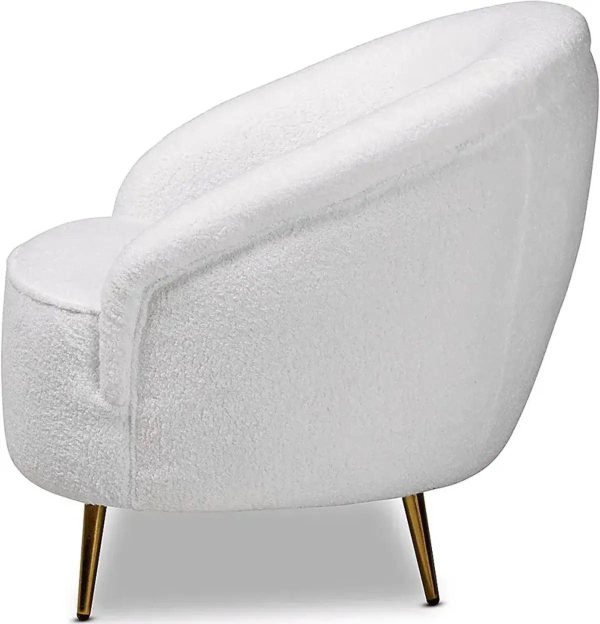 Alisen White Accent Chair