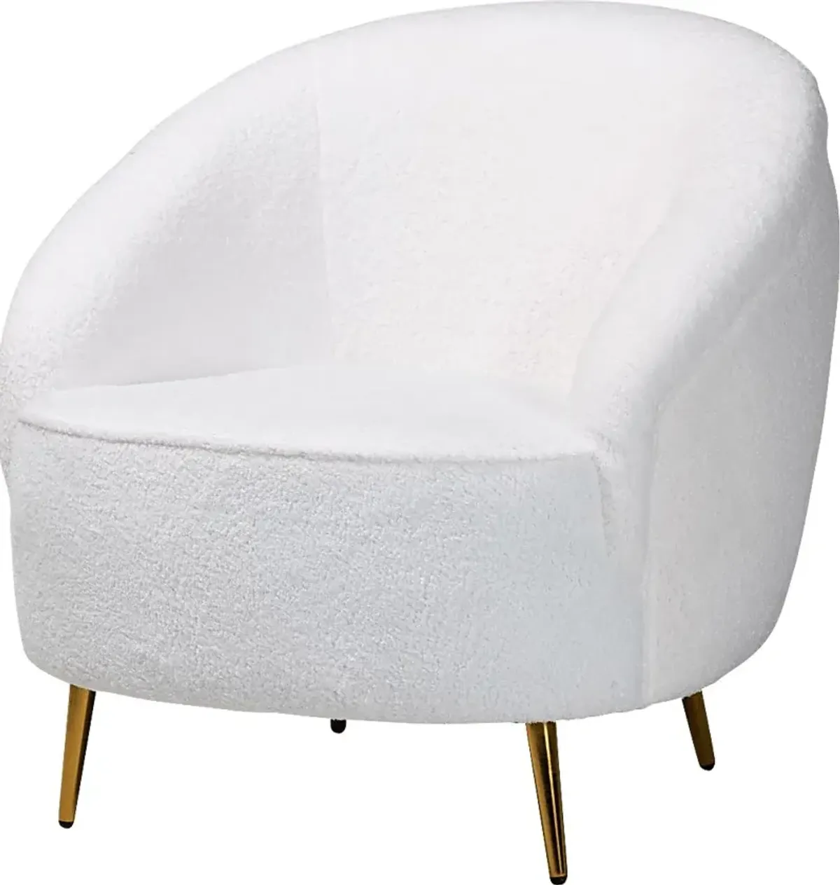 Alisen White Accent Chair