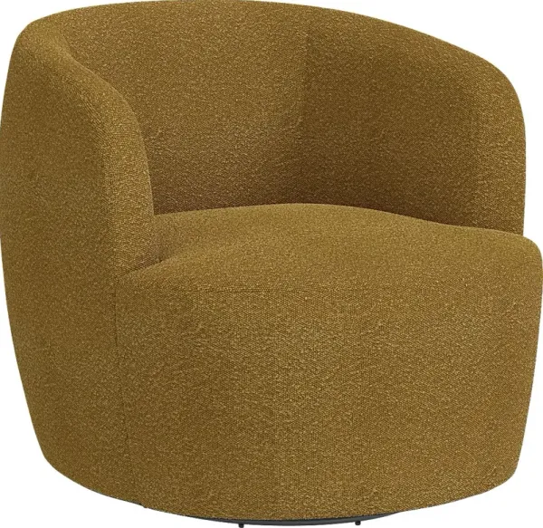 Elloran Brown Swivel Accent Chair