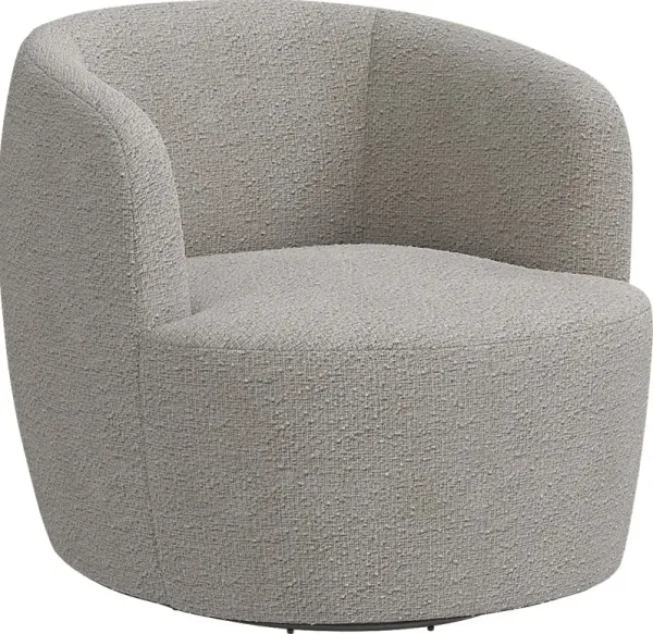 Elloran Gray Swivel Accent Chair