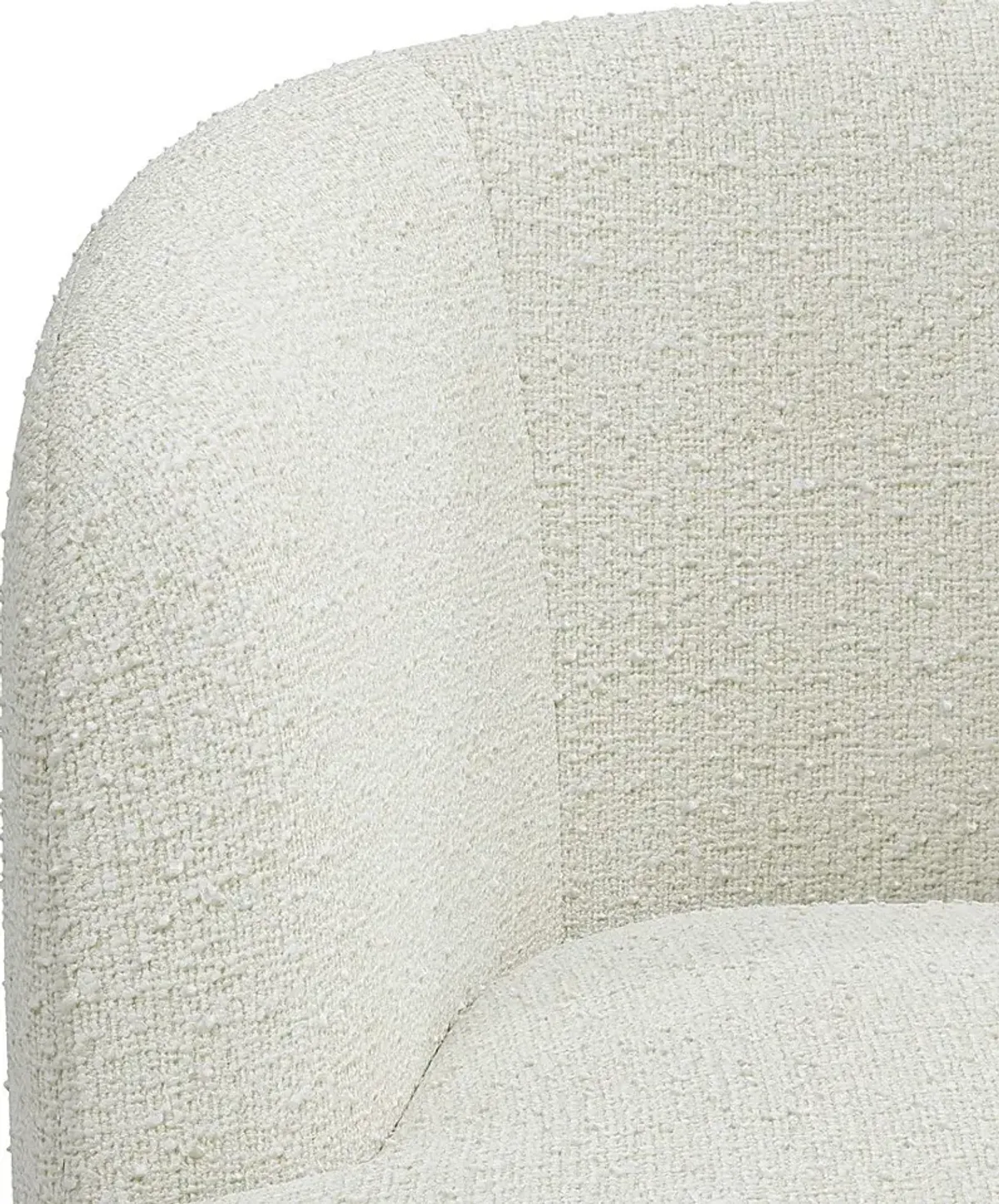 Elloran White Swivel Accent Chair