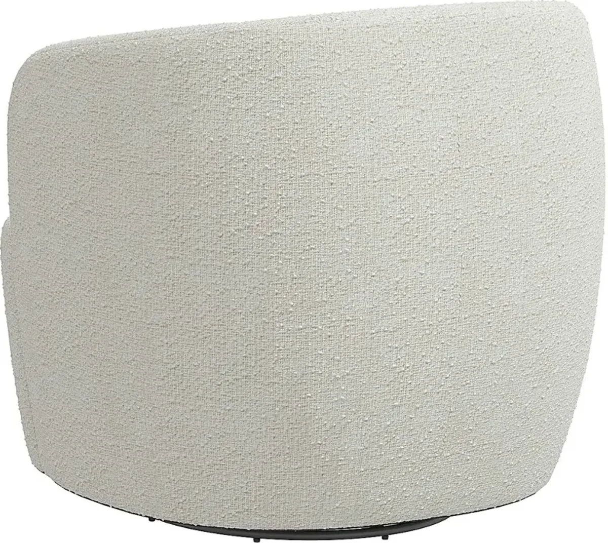 Elloran White Swivel Accent Chair