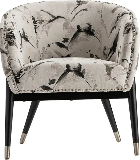 Florson White Accent Chair
