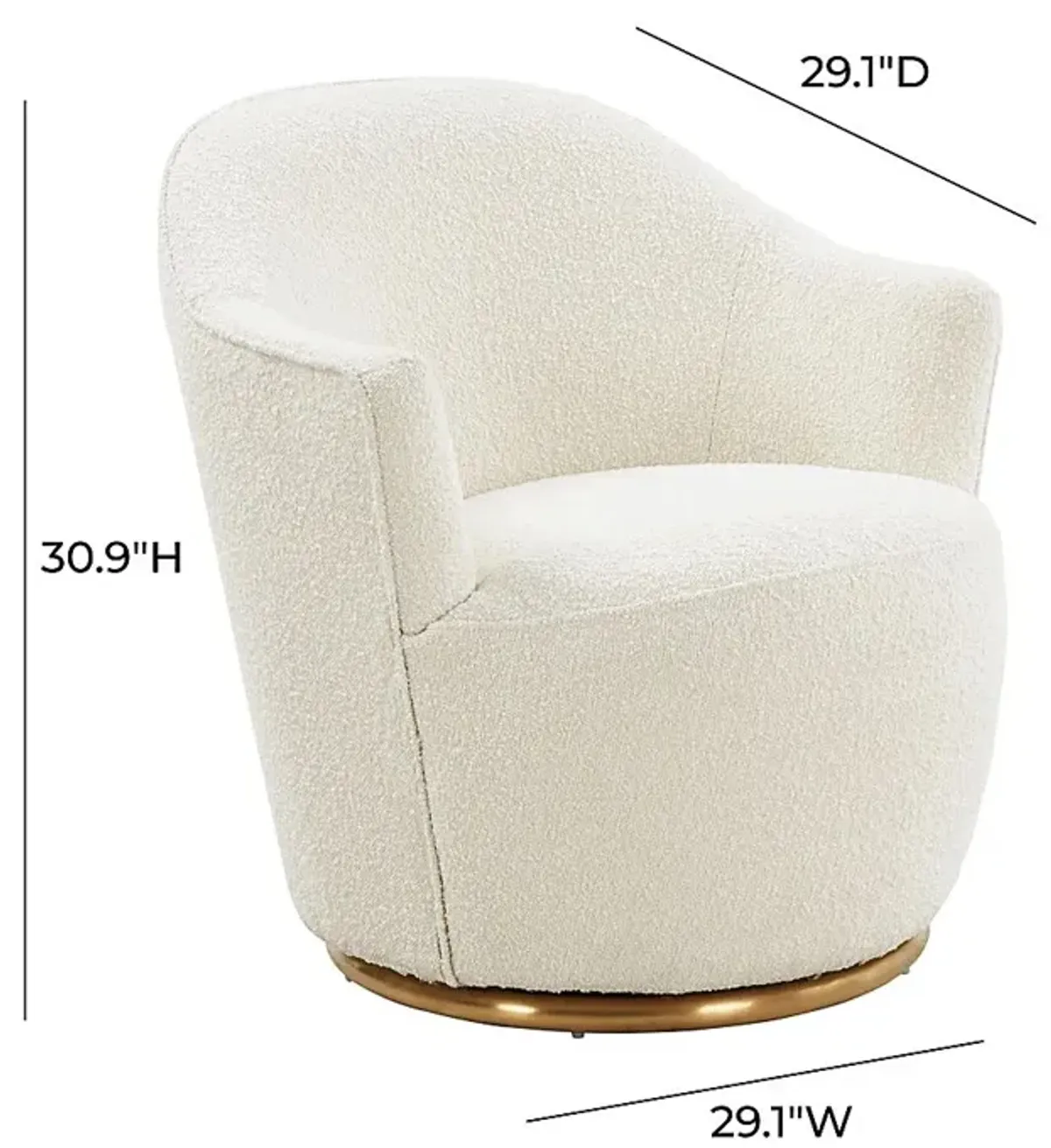 Novaelle Cream Accent Chair