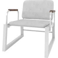 Doolan White Accent Chair