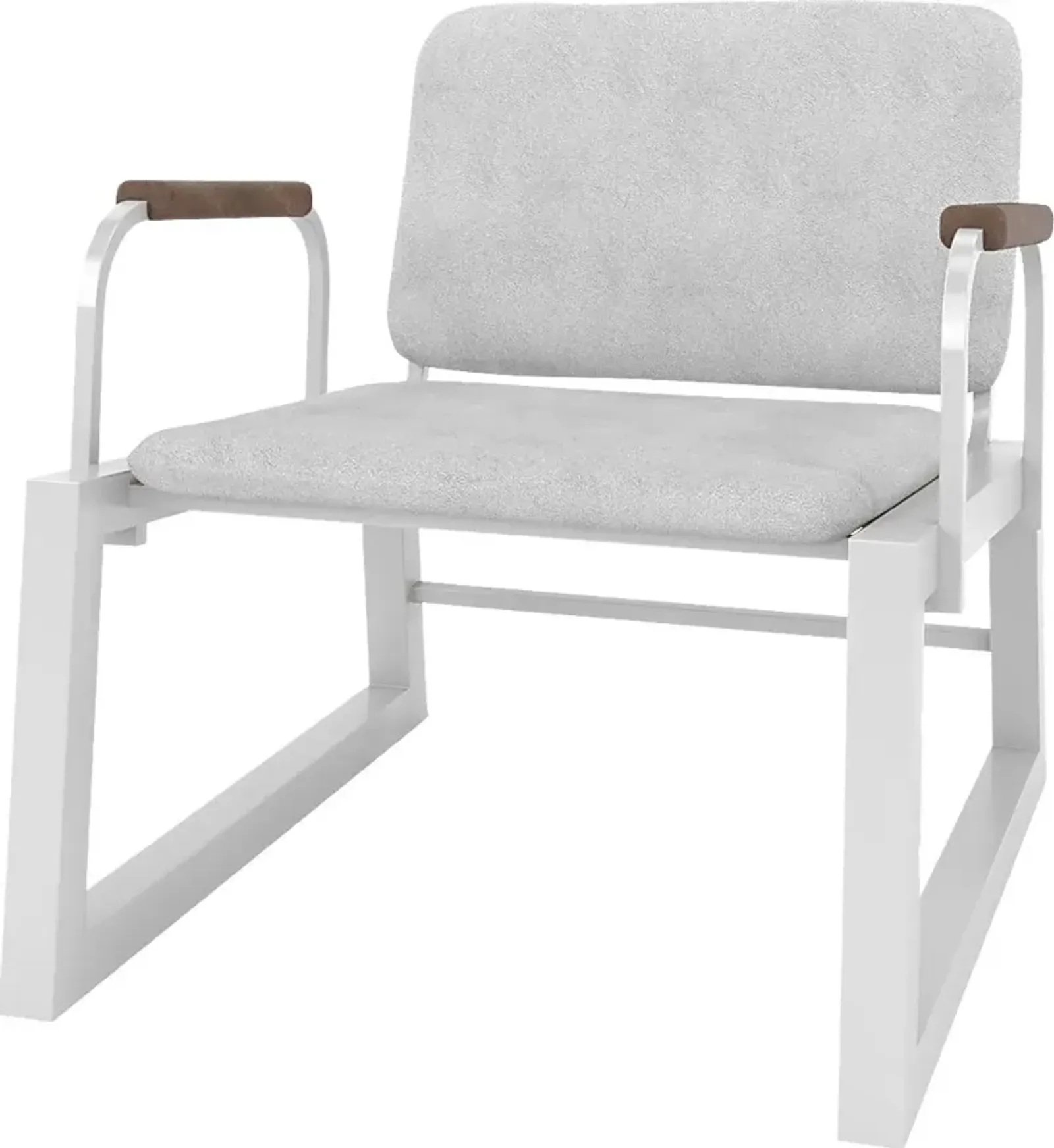 Doolan White Accent Chair