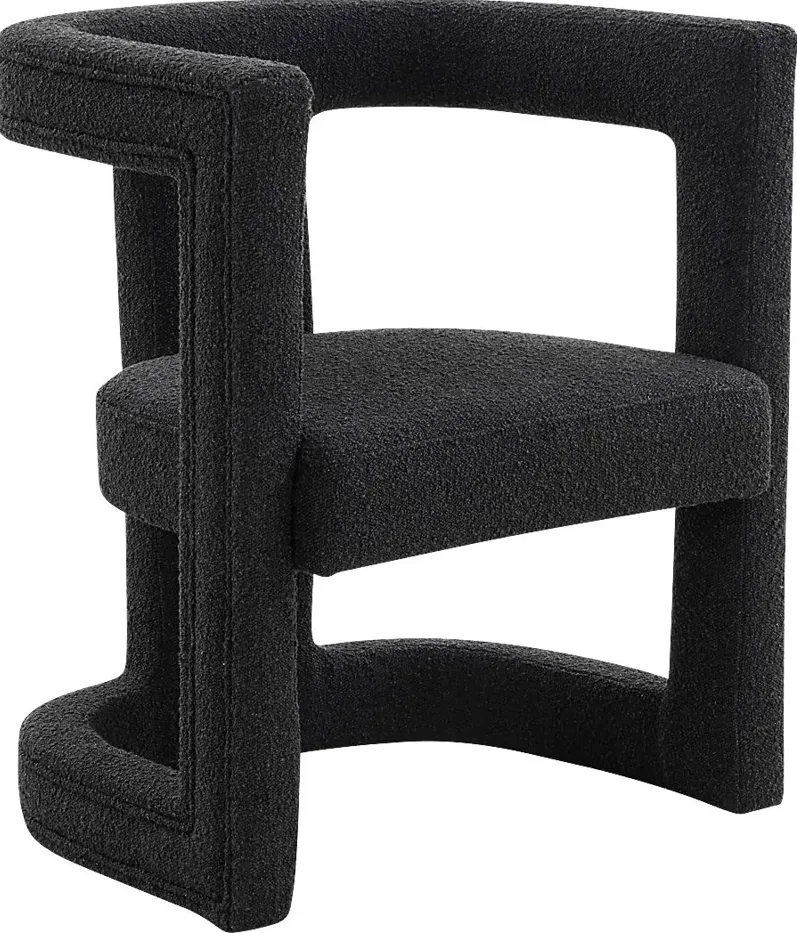 Allora Ann I Black Accent Chair