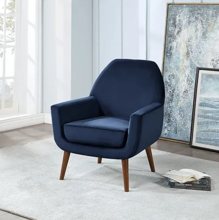 Canemah Blue Accent Chair