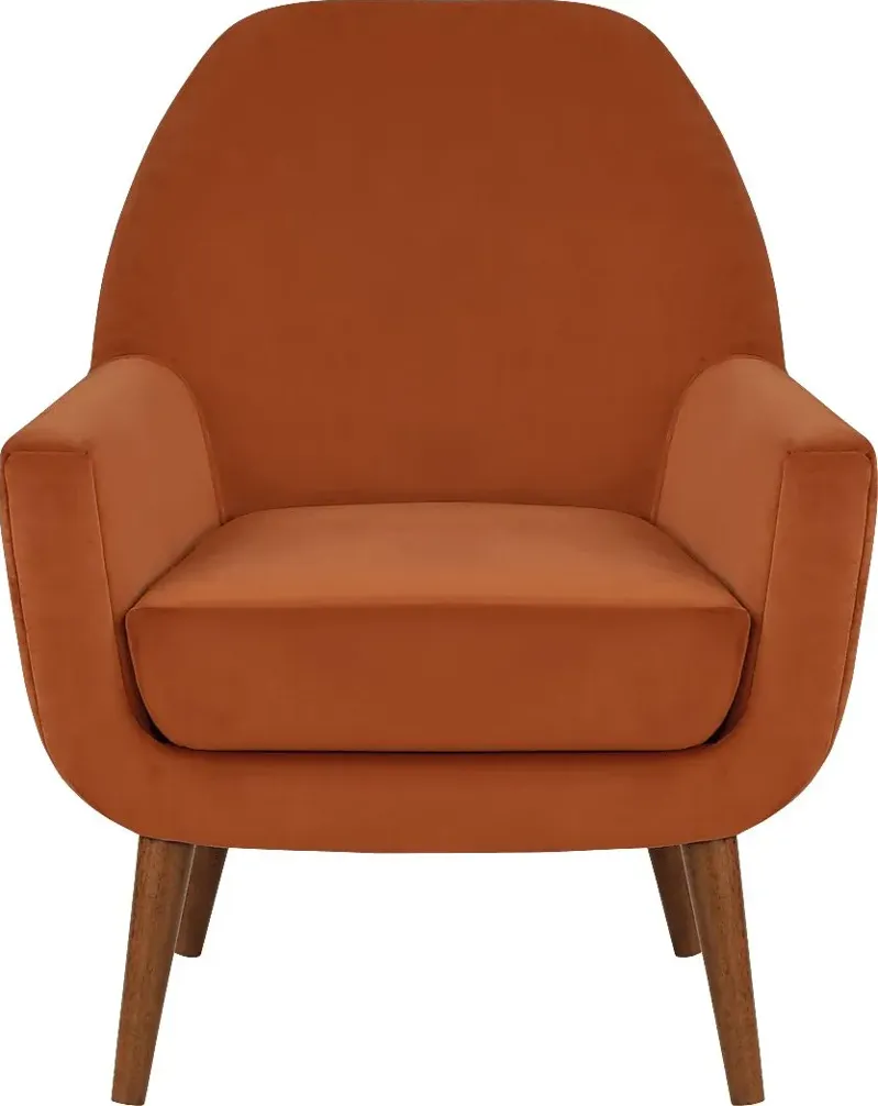 Canemah Orange Accent Chair