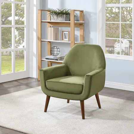 Canemah Green Accent Chair