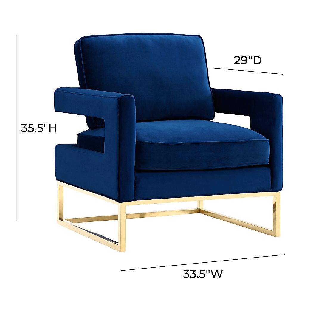 Belldid II Navy Accent Chair