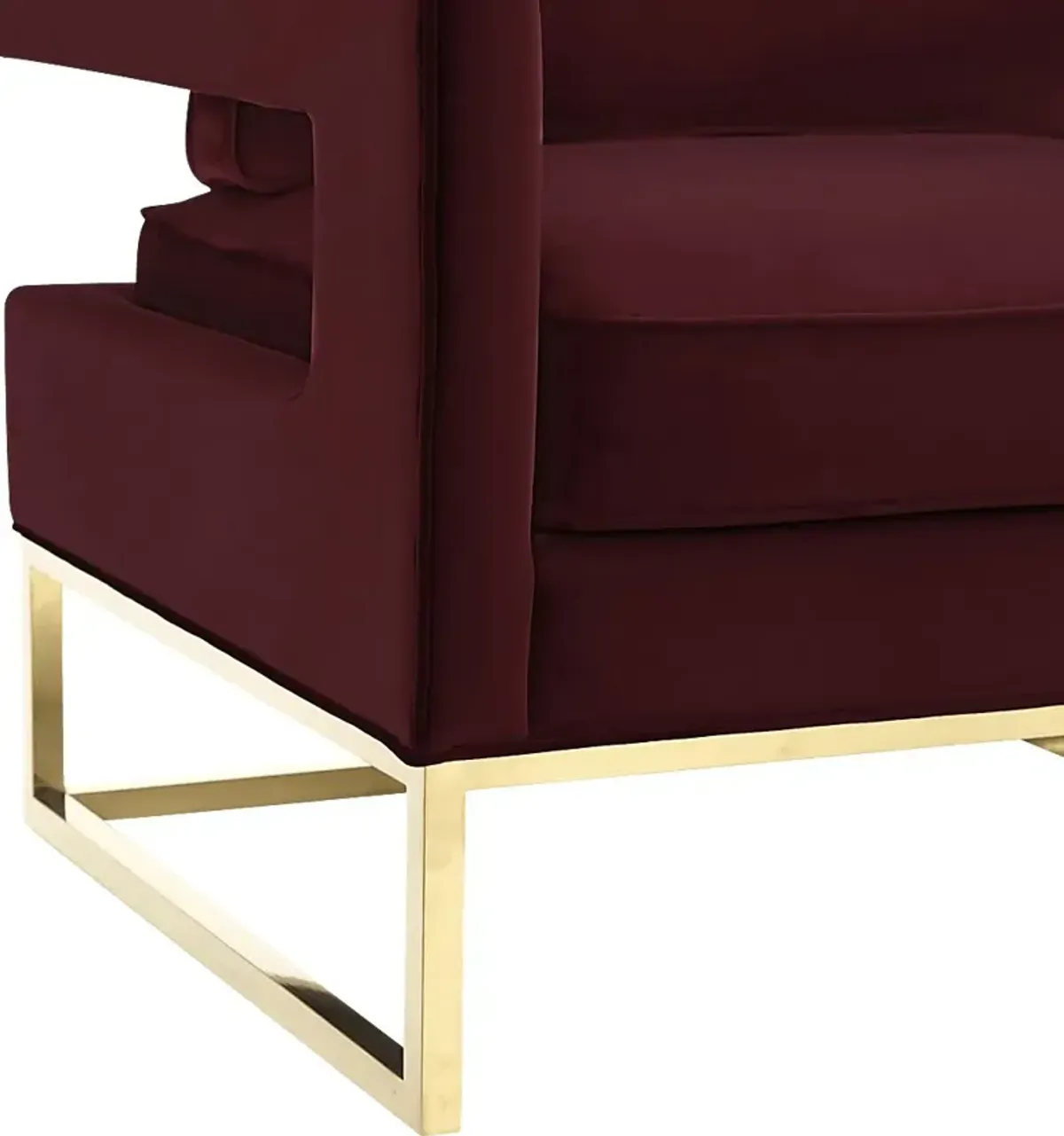 Belldid II Maroon Accent Chair