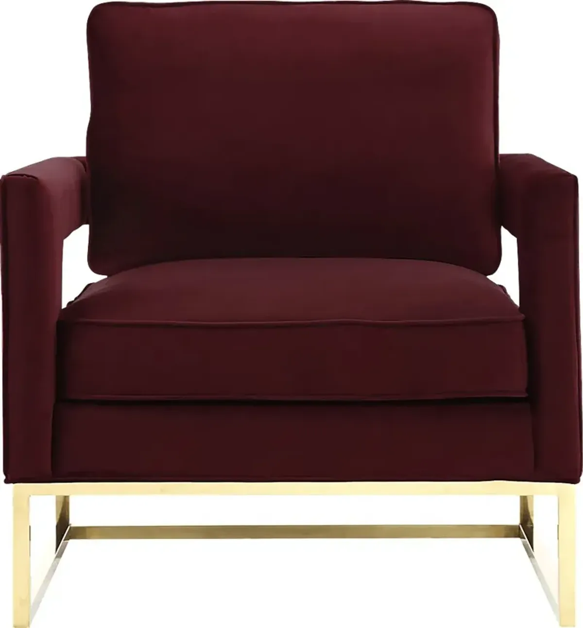 Belldid II Maroon Accent Chair