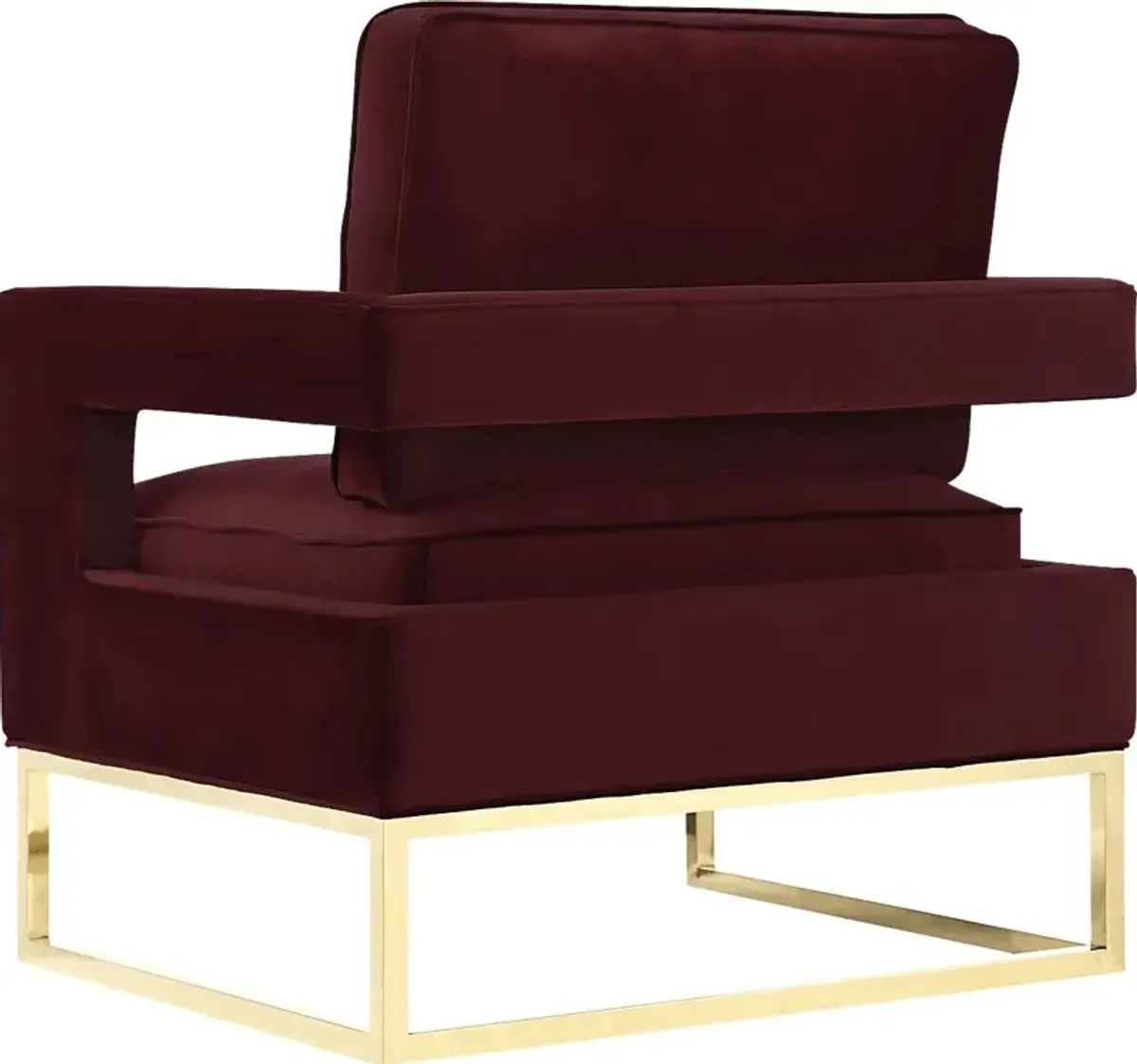 Belldid II Maroon Accent Chair