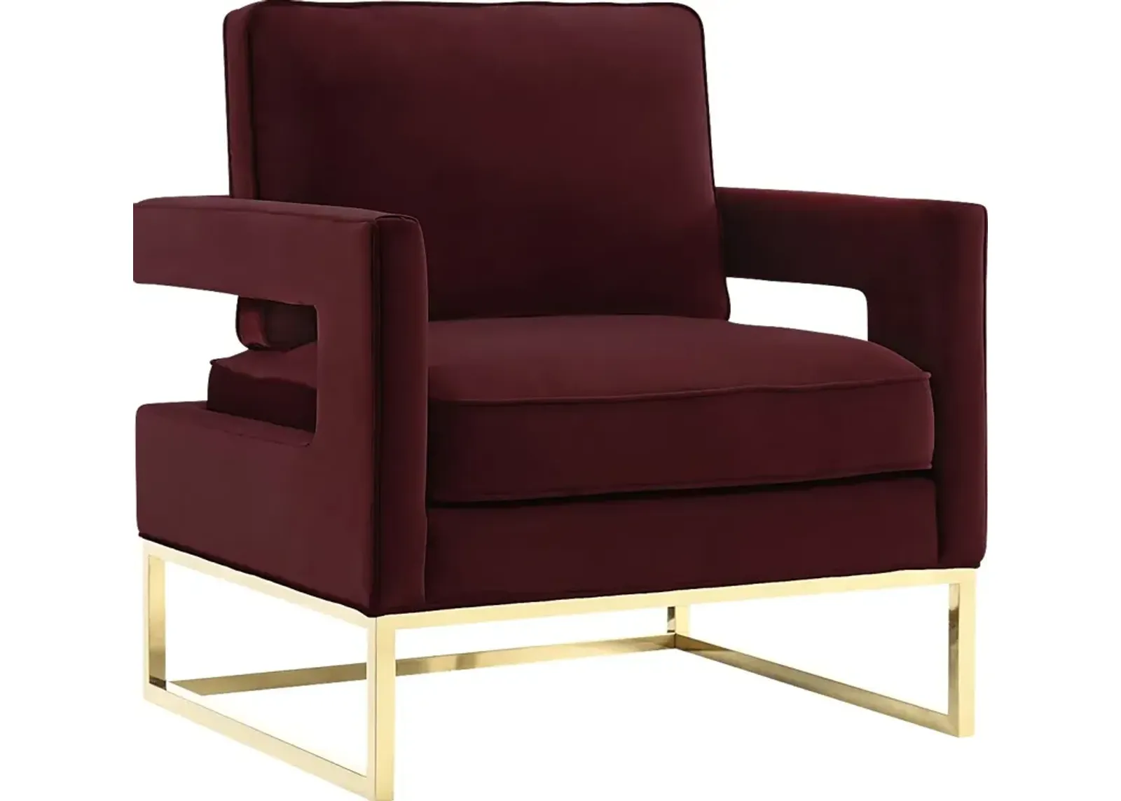 Belldid II Maroon Accent Chair