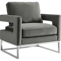 Belldid III Gray Accent Chair