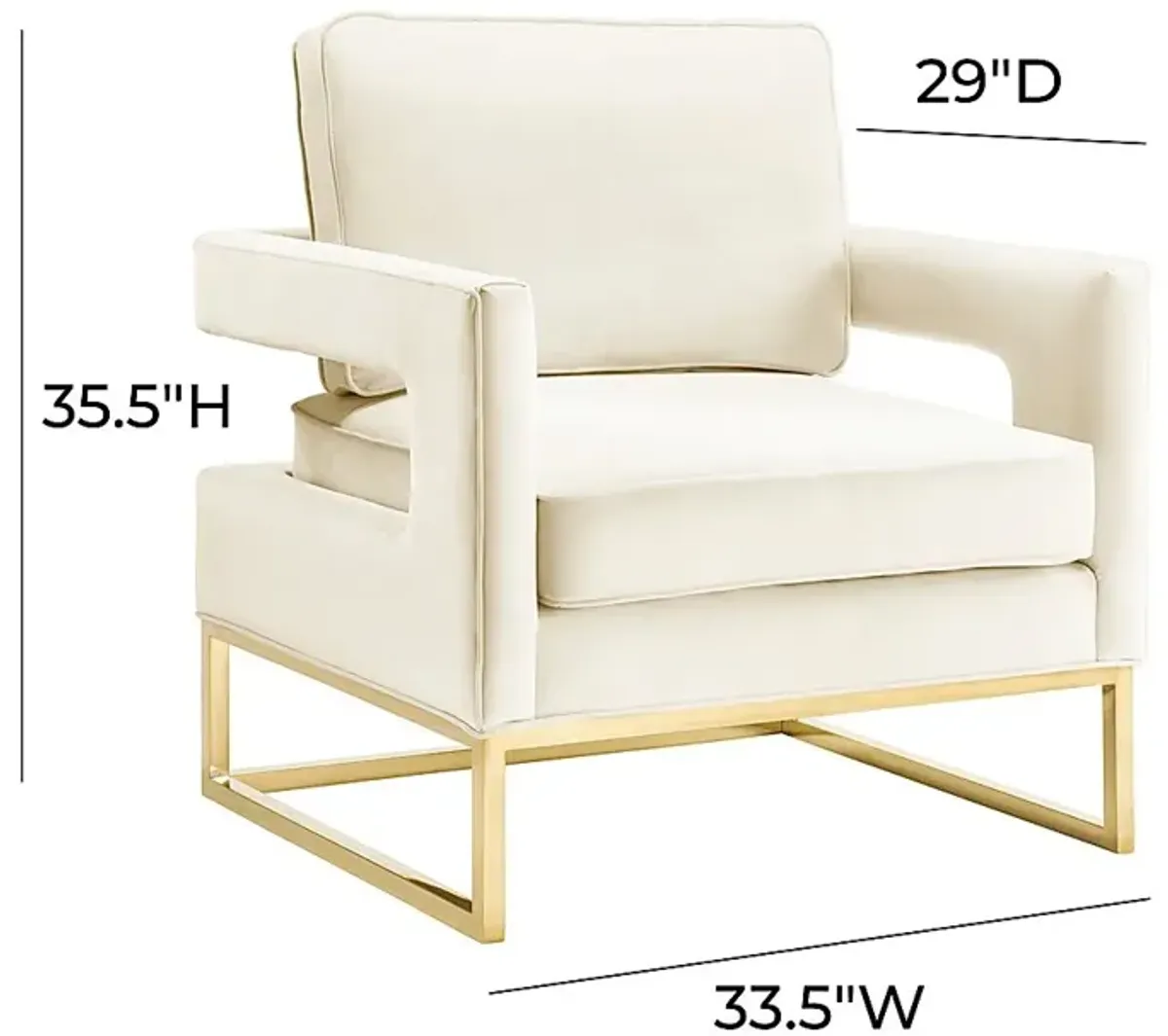 Belldid II Cream Accent Chair