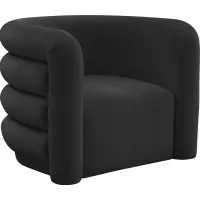 Braymer Black Accent Chair