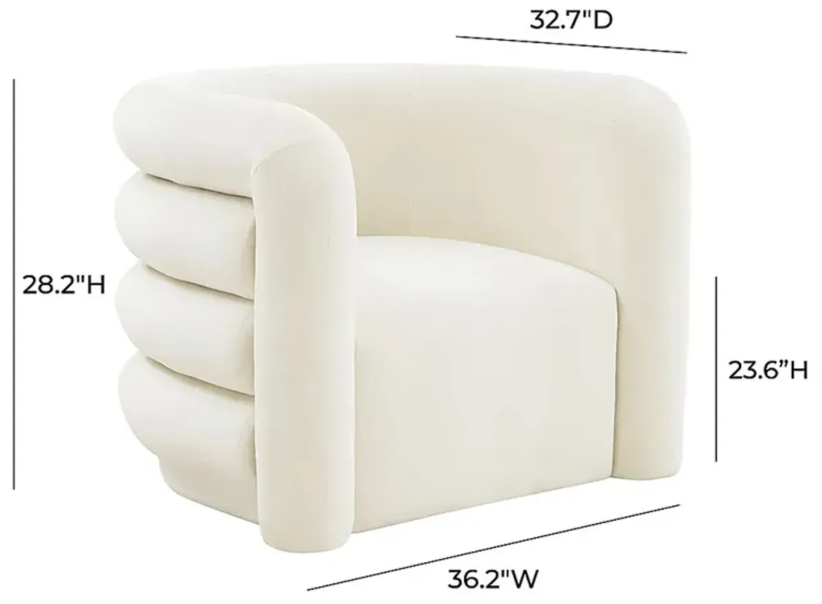 Braymer Cream Accent Chair