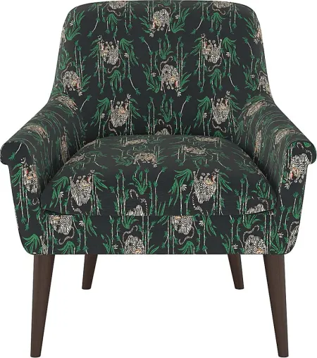 Elonian Green Accent Chair