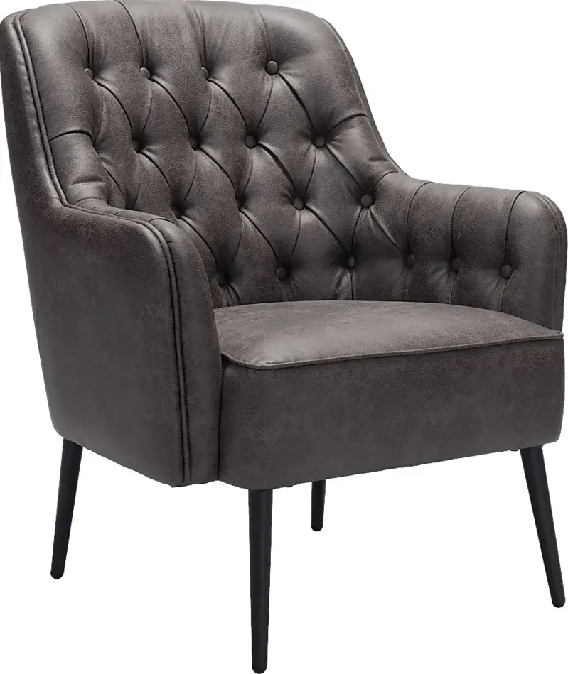 Dyea Black Accent Chair