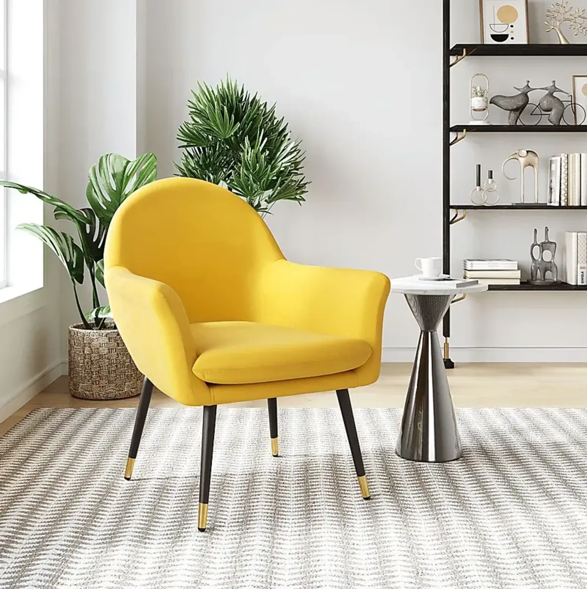 Guillemot Yellow Accent Chair