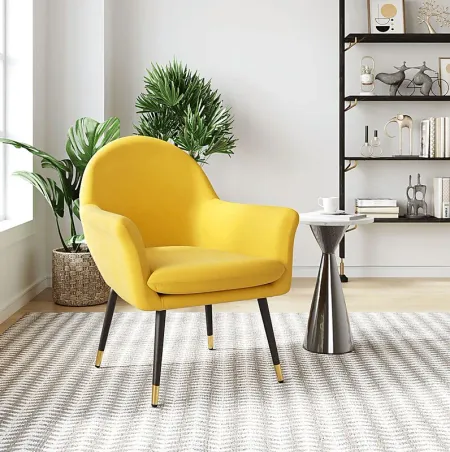 Guillemot Yellow Accent Chair