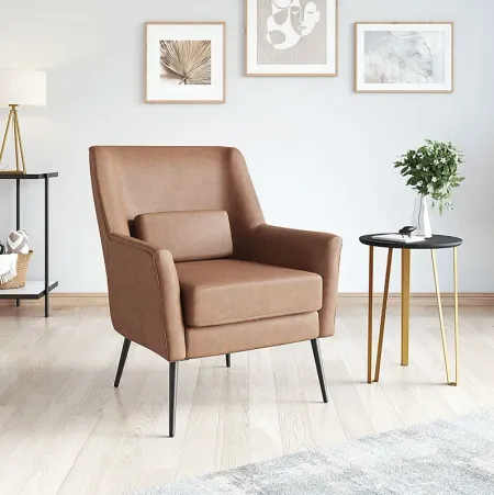Ginpole Brown Accent Chair