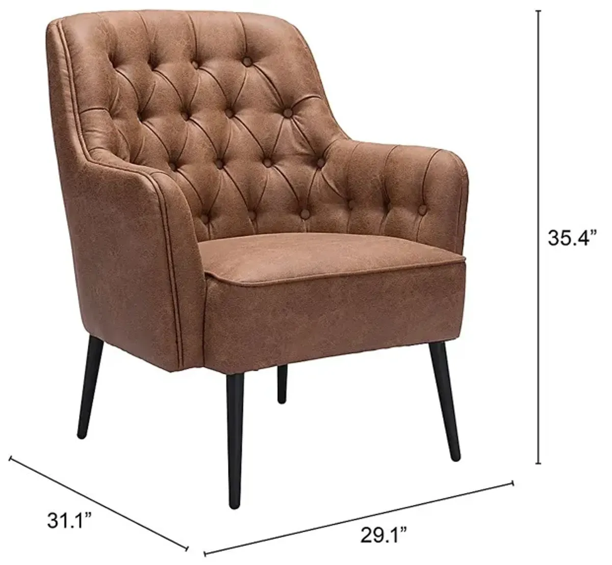 Habiet Brown Accent Chair